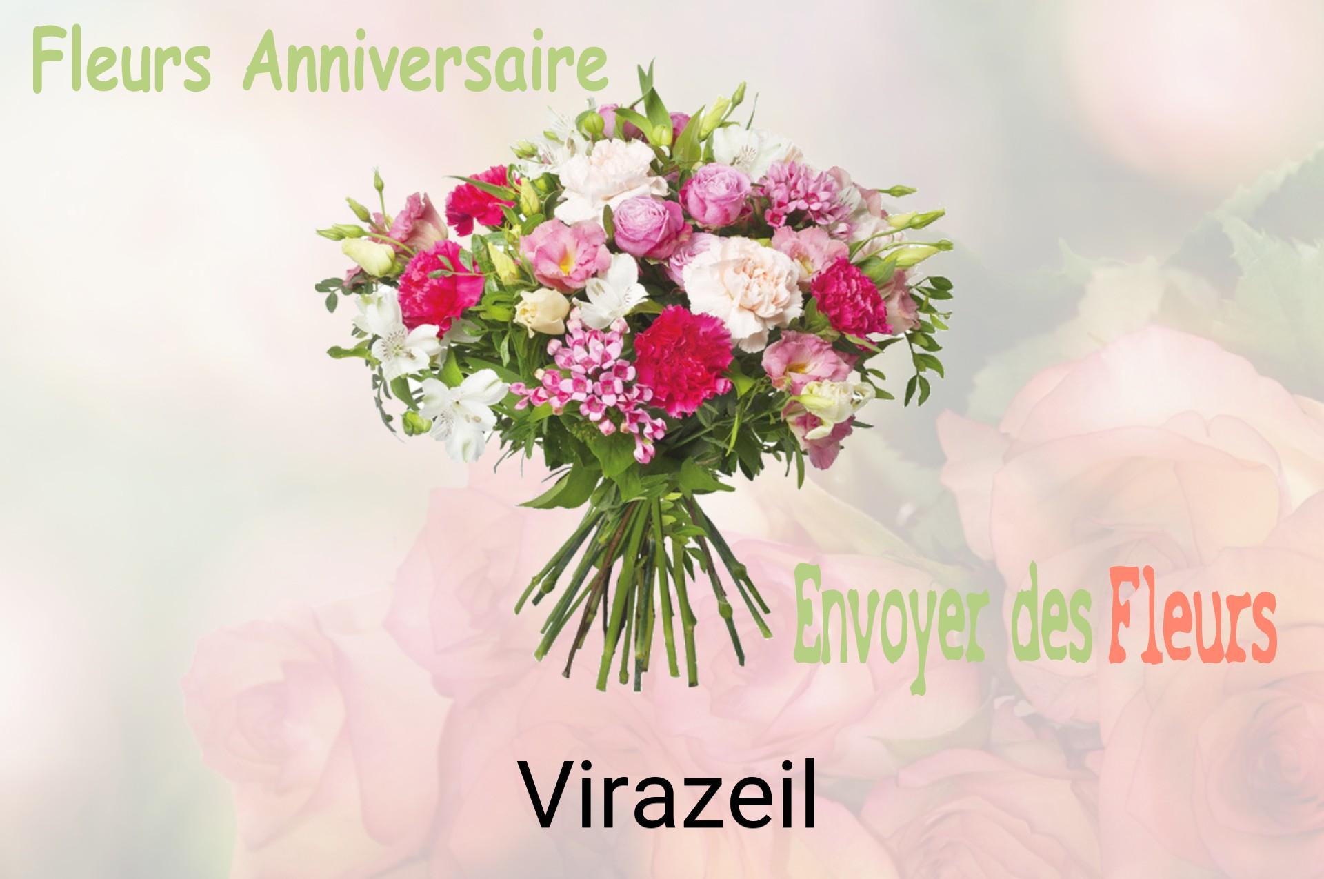 Bouquet de fleurs d’anniversaire livré à Virazeil
