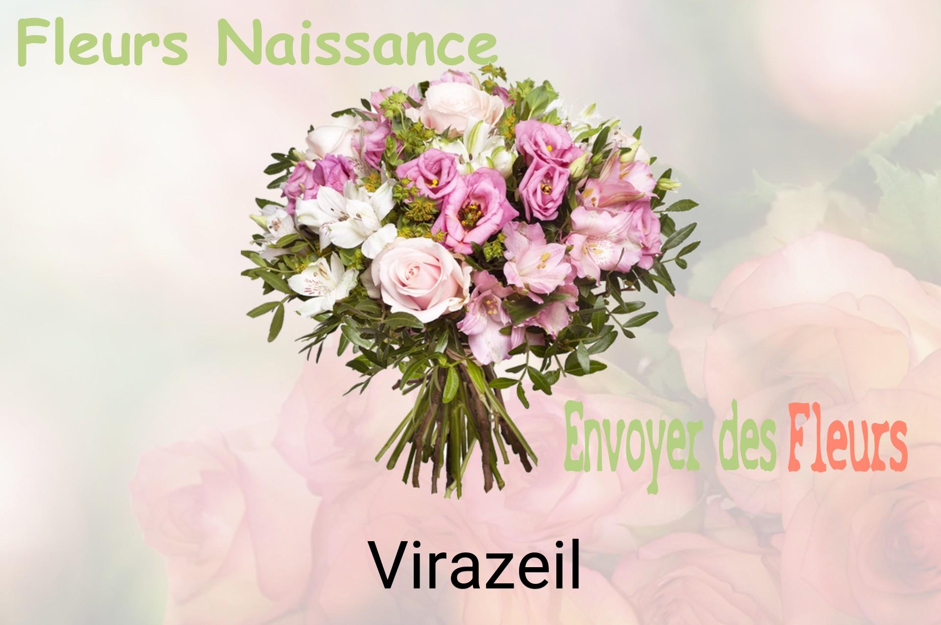 Bouquet de fleurs de naissance livré à Virazeil
