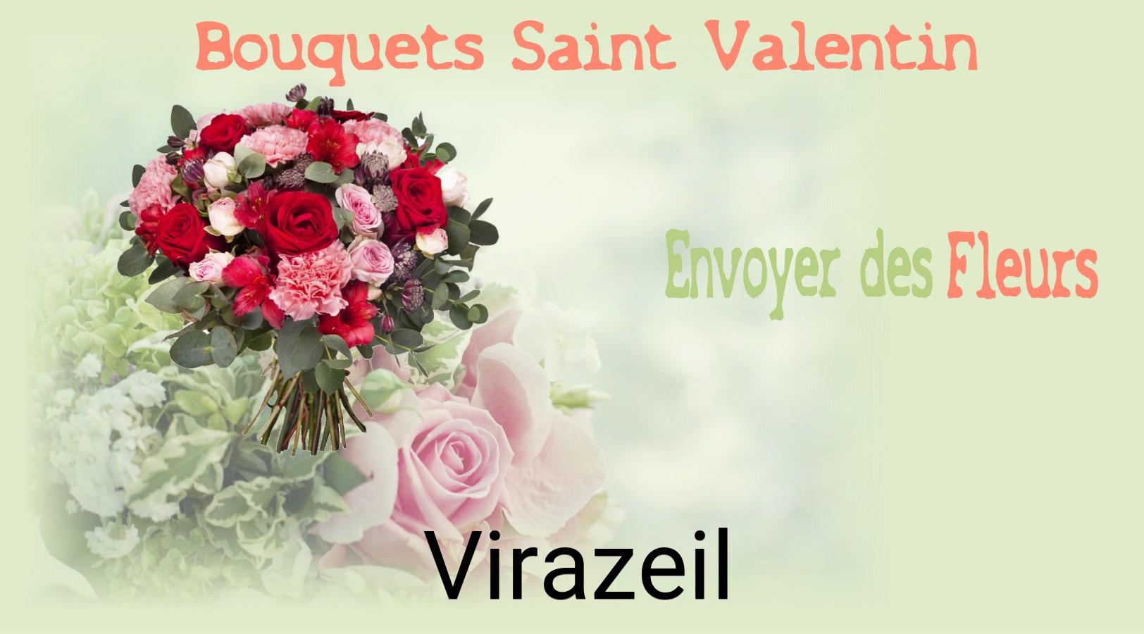 Roses de Saint-Valentin livrées à Virazeil